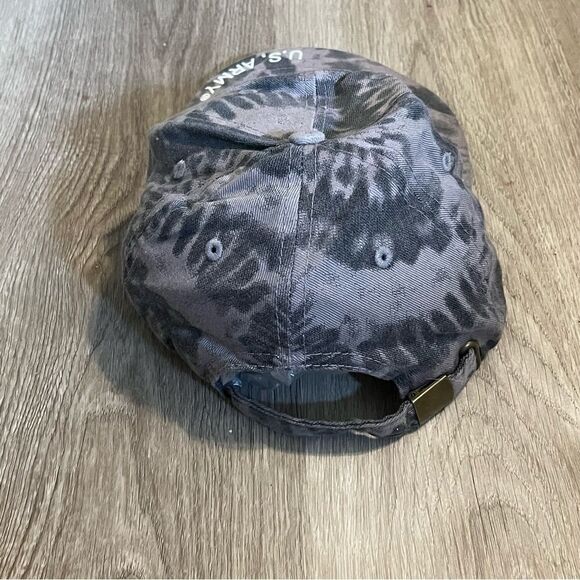 US Army Grey Tie Dye Baseball Hat - Picture 11 of 12